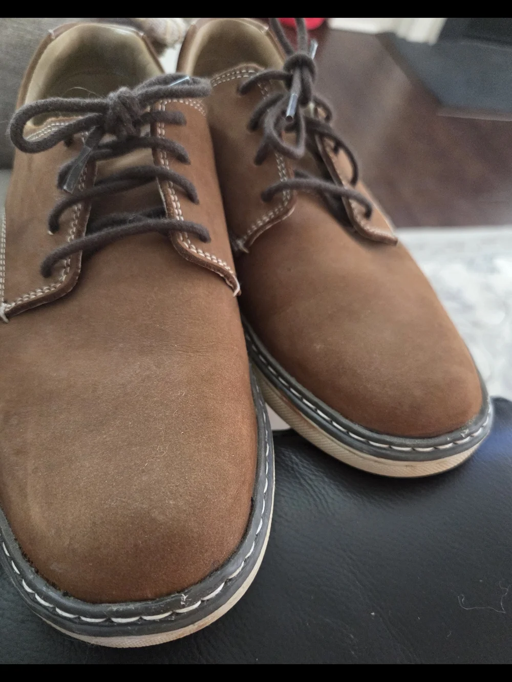 Johnson & Murphy Boys Brown Suede Shoes 28-8260 Boy's 6M